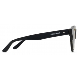 Giorgio Armani - Men’s Panto Sunglasses - Black Striped Green - Sunglasses - Giorgio Armani Eyewear