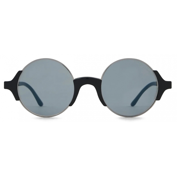 Giorgio Armani - Men’s Panto Sunglasses - Gunmetal Blue - Sunglasses - Giorgio Armani Eyewear