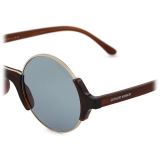 Giorgio Armani - Men’s Panto Sunglasses - Brown Green - Sunglasses - Giorgio Armani Eyewear