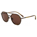 Giorgio Armani - Men’s Irregular-Shaped Sunglasses - Gunmetal Olive Green - Sunglasses - Giorgio Armani Eyewear