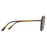 Giorgio Armani - Occhiali da Sole Uomo Forma Pillow - Bronzo Opaco Marrone - Occhiali da Sole - Giorgio Armani Eyewear