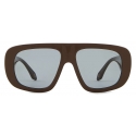 Giorgio Armani - Men’s Irregular-Shaped Sunglasses - Brown Light Blue - Sunglasses - Giorgio Armani Eyewear