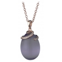 Tsars Collection - Collana Olga Viola Spirale - Handmade in Swiss - Luxury Exclusive Collection