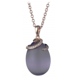 Tsars Collection - Collana Olga Viola Spirale - Handmade in Swiss - Luxury Exclusive Collection