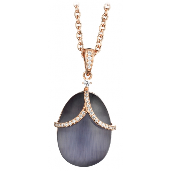 Tsars Collection - Olga Violet Diadem Necklace - Handmade in Swiss - Luxury Exclusive Collection