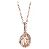 Tsars Collection - Collana in Argento 930 Rosa - Handmade in Swiss - Luxury Exclusive Collection