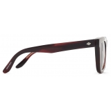 Giorgio Armani - Men’s Rectangular Sunglasses - Striped Brown Smoke Blue - Sunglasses - Giorgio Armani Eyewear