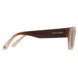 Giorgio Armani - Men’s Rectangular Sunglasses - Gradient Brown - Sunglasses - Giorgio Armani Eyewear