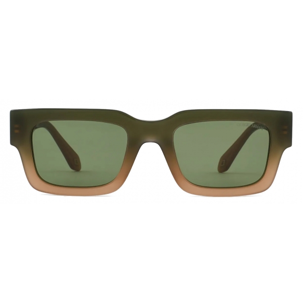 Giorgio Armani - Occhiali da Sole Uomo Forma Rettangolare - Verde Sfumato - Occhiali da Sole - Giorgio Armani Eyewear