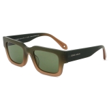 Giorgio Armani - Occhiali da Sole Uomo Forma Rettangolare - Verde Sfumato - Occhiali da Sole - Giorgio Armani Eyewear