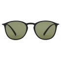 Giorgio Armani - Men’s Panto Sunglasses - Matte Black Green - Sunglasses - Giorgio Armani Eyewear