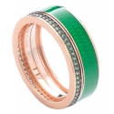 Tsars Collection - Green Band Ring - Handmade in Swiss - Luxury Exclusive Collection