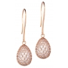 Tsars Collection - 9nine 01 Pink Silver Earrings - Handmade in Swiss - Luxury Exclusive Collection