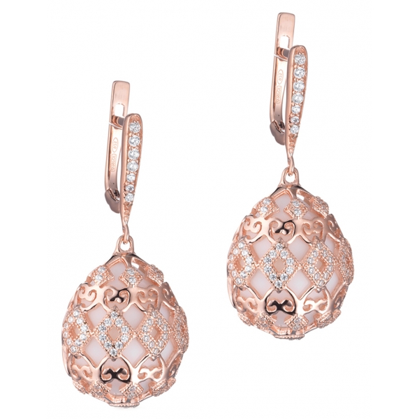 Tsars Collection - Alexandra Liberty Motif Earrings - Handmade in Swiss - Luxury Exclusive Collection