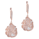 Tsars Collection - Alexandra Baroque Motif Earrings - Handmade in Swiss - Luxury Exclusive Collection