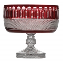 Tsars Collection - Red Crystal Fruit Bowl - Handmade in Swiss - Luxury Exclusive Collection