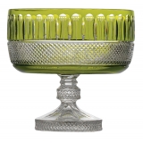 Tsars Collection - Fruttiera in Cristallo Verde - Handmade in Swiss - Luxury Exclusive Collection
