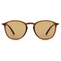 Giorgio Armani - Men’s Panto Sunglasses - Matte Burgundy - Sunglasses - Giorgio Armani Eyewear