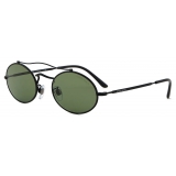 Giorgio Armani - Oval Sunglasses - Matte Black Green - Sunglasses - Giorgio Armani Eyewear