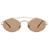 Giorgio Armani - Oval Sunglasses - Gold Brown - Sunglasses - Giorgio Armani Eyewear