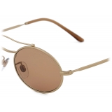 Giorgio Armani - Occhiali da Sole Ovale - Oro Marrone - Occhiali da Sole - Giorgio Armani Eyewear