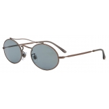 Giorgio Armani - Oval Sunglasses - Bronze Grey - Sunglasses - Giorgio Armani Eyewear
