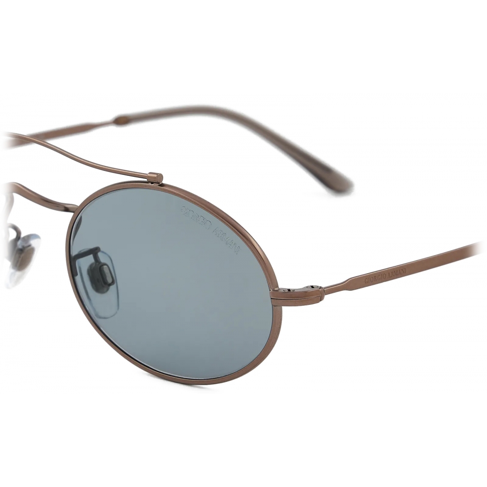 Giorgio Armani - Oval Sunglasses - Bronze Grey - Sunglasses - Giorgio ...