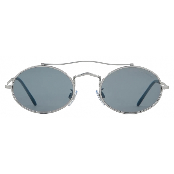 Giorgio Armani - Occhiali da Sole Ovale - Argento Grigio - Occhiali da Sole - Giorgio Armani Eyewear