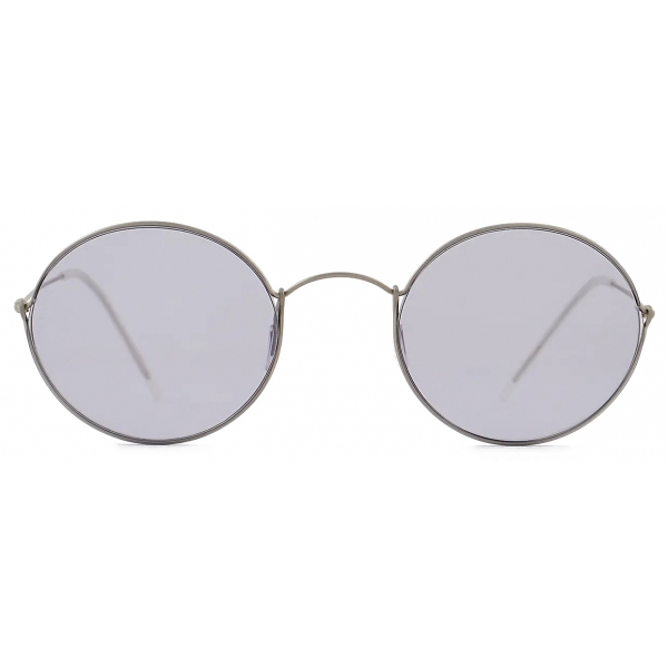 Giorgio Armani - Round Sunglasses - Silver Grey - Sunglasses - Giorgio Armani Eyewear