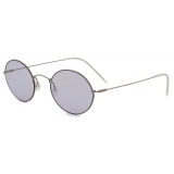 Giorgio Armani - Round Sunglasses - Silver Grey - Sunglasses - Giorgio Armani Eyewear