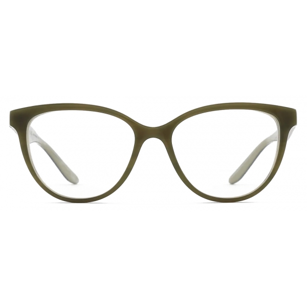 Giorgio Armani - Occhiali da Vista Donna Forma Cat-Eye - Verde Marmorizzato - Occhiali da Vista - Giorgio Armani Eyewear