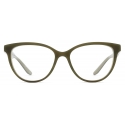 Giorgio Armani - Women’s Cat-Eye Eyeglasses - Marbled Green - Optical Glasses - Giorgio Armani Eyewear