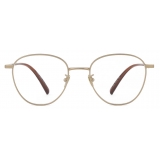 Giorgio Armani - Men’s Panto Eyeglasses - Matte Pale Gold - Optical Glasses - Giorgio Armani Eyewear
