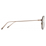 Giorgio Armani - Men’s Panto Eyeglasses - Matte Brown Pale Gold - Optical Glasses - Giorgio Armani Eyewear