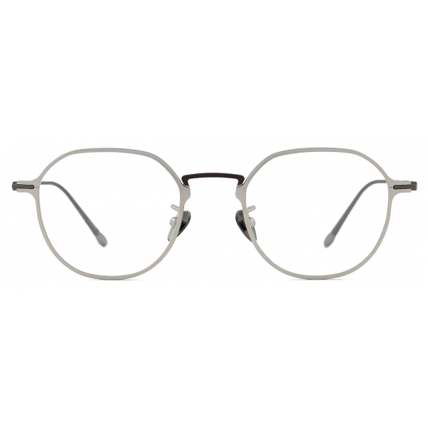 Giorgio Armani - Men’s Panto Eyeglasses - Pale Silver - Optical Glasses - Giorgio Armani Eyewear