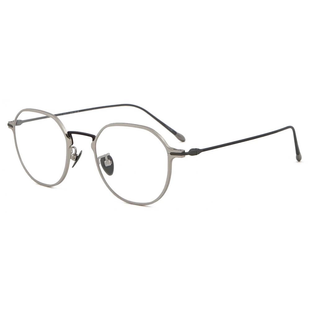 Giorgio Armani - Men’s Panto Eyeglasses - Pale Silver - Optical Glasses ...