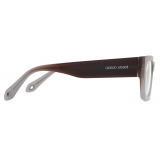 Giorgio Armani - Men’s Rectangular Eyeglasses - Dove Grey - Optical Glasses - Giorgio Armani Eyewear