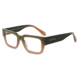 Giorgio Armani - Occhiali da Vista Uomo Forma Rettangolare - Beige - Occhiali da Vista - Giorgio Armani Eyewear