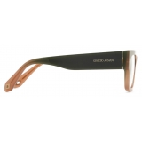 Giorgio Armani - Men’s Rectangular Eyeglasses - Beige - Optical Glasses - Giorgio Armani Eyewear