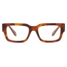 Giorgio Armani - Occhiali da Vista Uomo Forma Rettangolare - Marrone Tartarugato - Occhiali da Vista - Giorgio Armani Eyewear