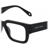 Giorgio Armani - Men’s Rectangular Eyeglasses - Shiny Black - Optical Glasses - Giorgio Armani Eyewear