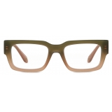 Giorgio Armani - Men’s Rectangular Eyeglasses - Gradient Green Beige - Optical Glasses - Giorgio Armani Eyewear