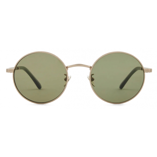 Giorgio Armani - Occhiali da Vista Uomo Forma Rotondi - Oro Pallido Verde - Occhiali  da Vista - Giorgio Armani Eyewear - Avvenice