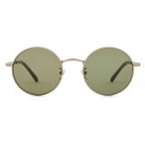 Giorgio Armani - Occhiali da Vista Uomo Forma Rotondi - Oro Pallido Verde - Occhiali da Vista - Giorgio Armani Eyewear