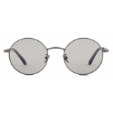 Giorgio Armani - Occhiali da Vista Uomo Forma Rotondi - Canna di Fucile Grigio - Occhiali da Vista - Giorgio Armani Eyewear