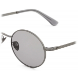 Giorgio Armani - Occhiali da Vista Uomo Forma Rotondi - Canna di Fucile Grigio - Occhiali da Vista - Giorgio Armani Eyewear