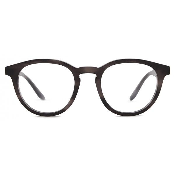 Giorgio Armani - Occhiali da Vista Uomo Forma Rotondi - Verde Rigato - Occhiali da Vista - Giorgio Armani Eyewear