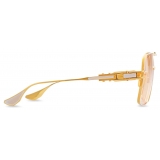 DITA - Grand-Emperik - Bianco Opaco Oro Giallo - DTS159 - Occhiali da Sole - DITA Eyewear