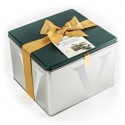 Vincente Delicacies - Panettone Covered with White Chocolate with Sicilian Pistachio - Fastuka - Artisan in Metallic Box