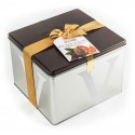 Vincente Delicacies - Panettone Covered with Dark Chocolate with Orange - Zagara - Artisan in Metallic Box